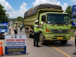 Satlantas Polres Konawe Gencar Patroli Hunting, Truk ODOL Jadi Sasaran Penindakan