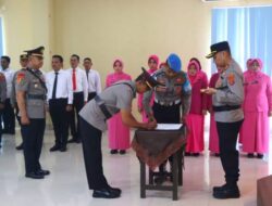 Kapolres Konawe Utara Pimpin Sertijab Kapolsek Asera, AKP Mansur Resmi Gantikan AKP Sumantri