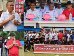 Ketua KONI Konawe Resmi Buka Turnamen Sepak Bola Mini Arsyila X 27 Group Cup I di Pondidaha