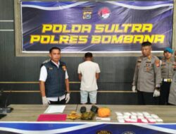 Polres Bombana Gagalkan Peredaran 860 Gram Sabu, Kurir Asal Tarakan Ditangkap