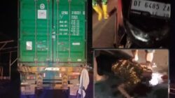 Polisi Yang Menabrak Mobil Peti Kemas di Tongauna Meninggal Dunia