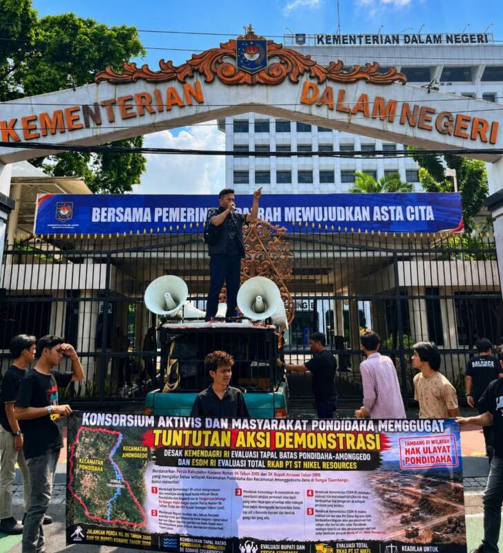 Desak Kemendagri Selesaikan Sengketa Tapal Batas Pondidaha–Amonggedo, Massa Gelar Aksi di Jakarta