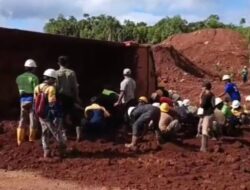 Truk Pengangkut Overburden Hilang Kendali di IUP PT MKM, Seorang Karyawan Tewas Tertimbun Material