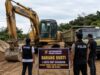 Diduga Terlibat Tambang Pasir Ilegal, Polres Konawe Amankan Satu Unit Excavator di Uepai
