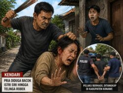 Cemburu dan Sakit Hati, Pria di Kendari Diduga Bacok Istri Siri hingga Telinga Robek