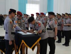 Kapolda Sultra Pimpin Sertijab 5 PJU dan 5 Kapolres, AKBP Edi Raharjono Resmi Jabat Kapolres Konawe