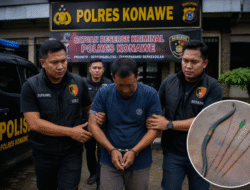 Kabur ke Kendari, Terduga Pelaku Penganiayaan dengan Busur di Wawotobi Dibekuk Tim URC Polres Konawe