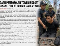 Diduga Hendak Bobol Box Tower Indosat di Konawe, Pria Asal Muna Diamankan Warga
