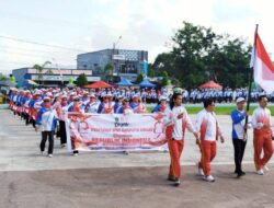 Sekretariat DPRD Konawe Tampil Kompak Semarakkan Devile HUT ke-81 Kemerdekaan RI