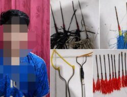Polisi Amankan Pria di Kendari, Puluhan Mata Busur Ditemukan di Kamar Indekos