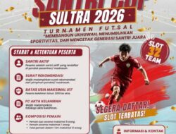 Futsal Santri Cup Sultra 2026 Digelar, Jadi Wadah Pembinaan Atlet dan Pererat Ukhuwah Antarpondok Pesantren