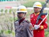 IPDA Yaya Andika Pria Elsayadi Pimpin Paskibraka pada Upacara Penurunan Bendera HUT ke-81 RI di Konawe