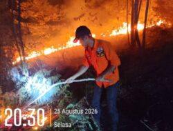 Dua Titik Karhutla Melanda Konawe, Sekda Turun Lapangan Pantau Pemadaman