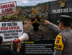 KIP Sultra Desak Kapolda Evaluasi Kapolres Kolaka Terkait Dugaan Tambang Ilegal