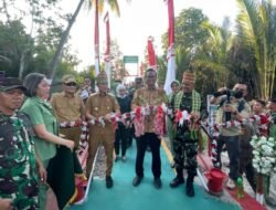 Kolaborasi ANTAM, TNI dan Pemkab Konut Resmikan Jembatan Perintis Garuda di Desa Banggina