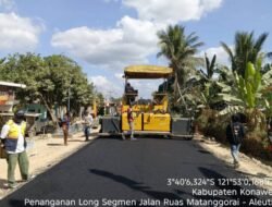 Jalan Poros Matanggorai–Langgea Selesai Diaspal, Warga Akhirnya Nikmati Jalan Mulus