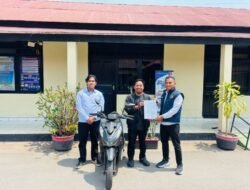 Polres Konawe Pinjam Pakai Barang Bukti Motor kepada Korban Pencurian